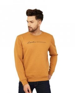 Men  Mustered Yellow Sweatshirts