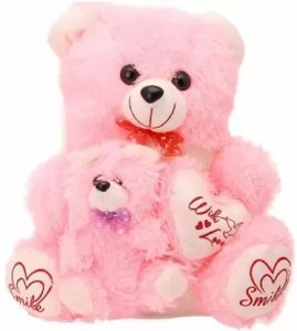 Pink Baby Teddy Soft Toy Special for Girls/Valentinday/Birthday Gift - 40 cm (Pink)