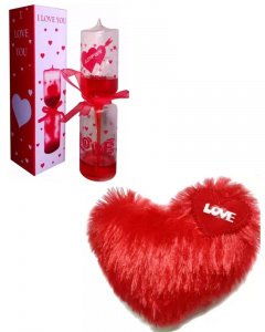 Cute and sweet gift in valentine \/love meter and heart pillow for your girlfriend or boy friend multicolor