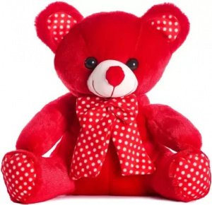 Red Bow Teddy Bear Soft Toy- 35 cm