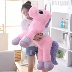 Pink Unicorn soft toy for girls & teddy bear in big size 75 cm Long